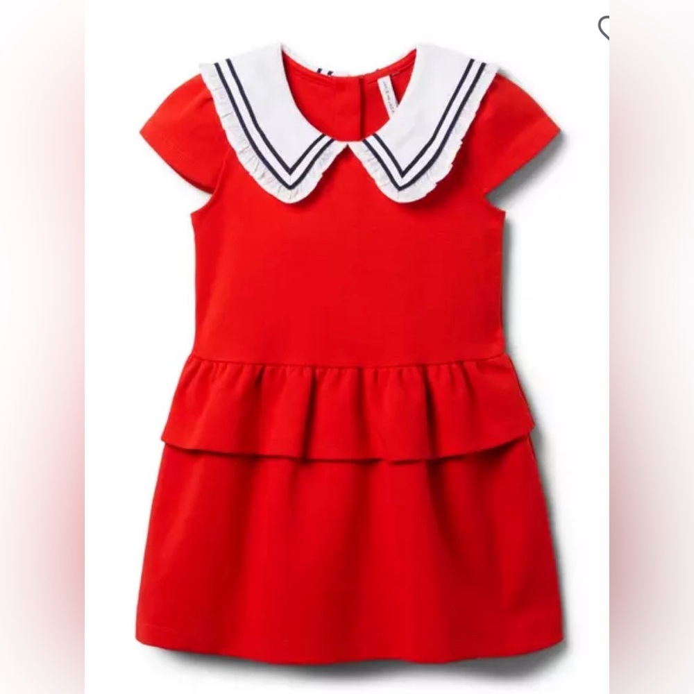 Janie and jack Nautical Red Dress Sz12